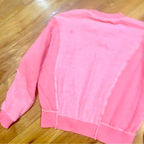 BDG Buckle fleece two tone Barbie bubble gum color pink sweatshirt top s… - Picture 3 of 9